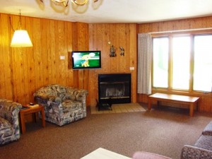 Condo 74 fireplace 